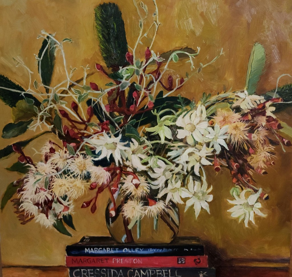 Flannel Flowers, flowering gum, banksia, australian natives, Margaret Olley, Margaret Preston, Cressida Campbell